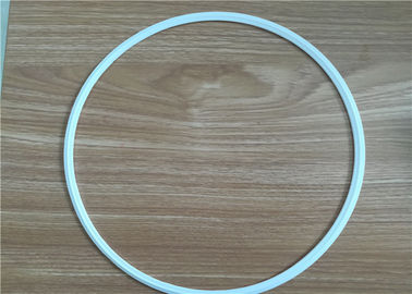 Saf PTFE Düz Pul Yedekleme Halkası / Mekanik Beyaz Teflon Conta Halka Pompa Parçaları